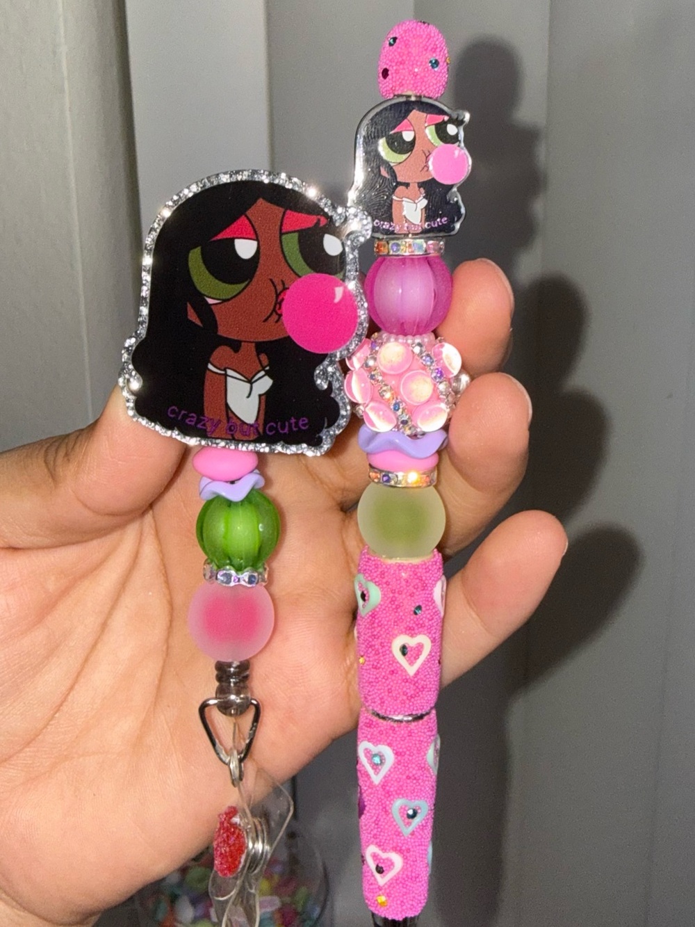 Power Puff Girl Badge Reel Set